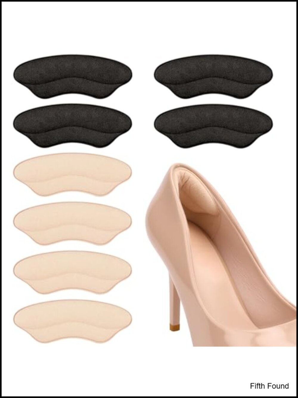 Heel Grips Liner Cushions Inserts for Loose Shoes Memory Foam